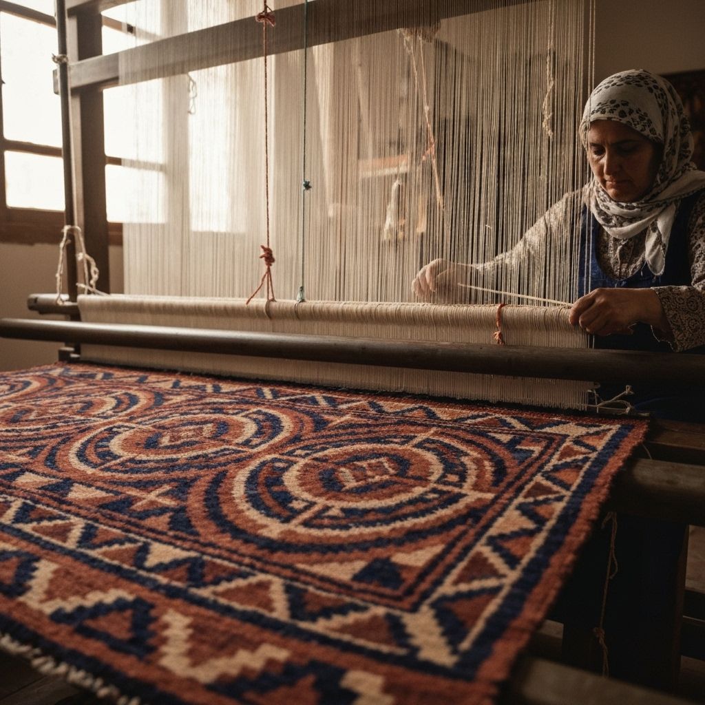 نسج السجاد الفلسطيني